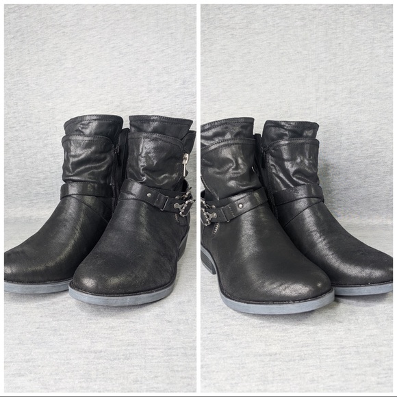 Torrid Brushed Faux Leather Moto Booties - Picture 2 of 8